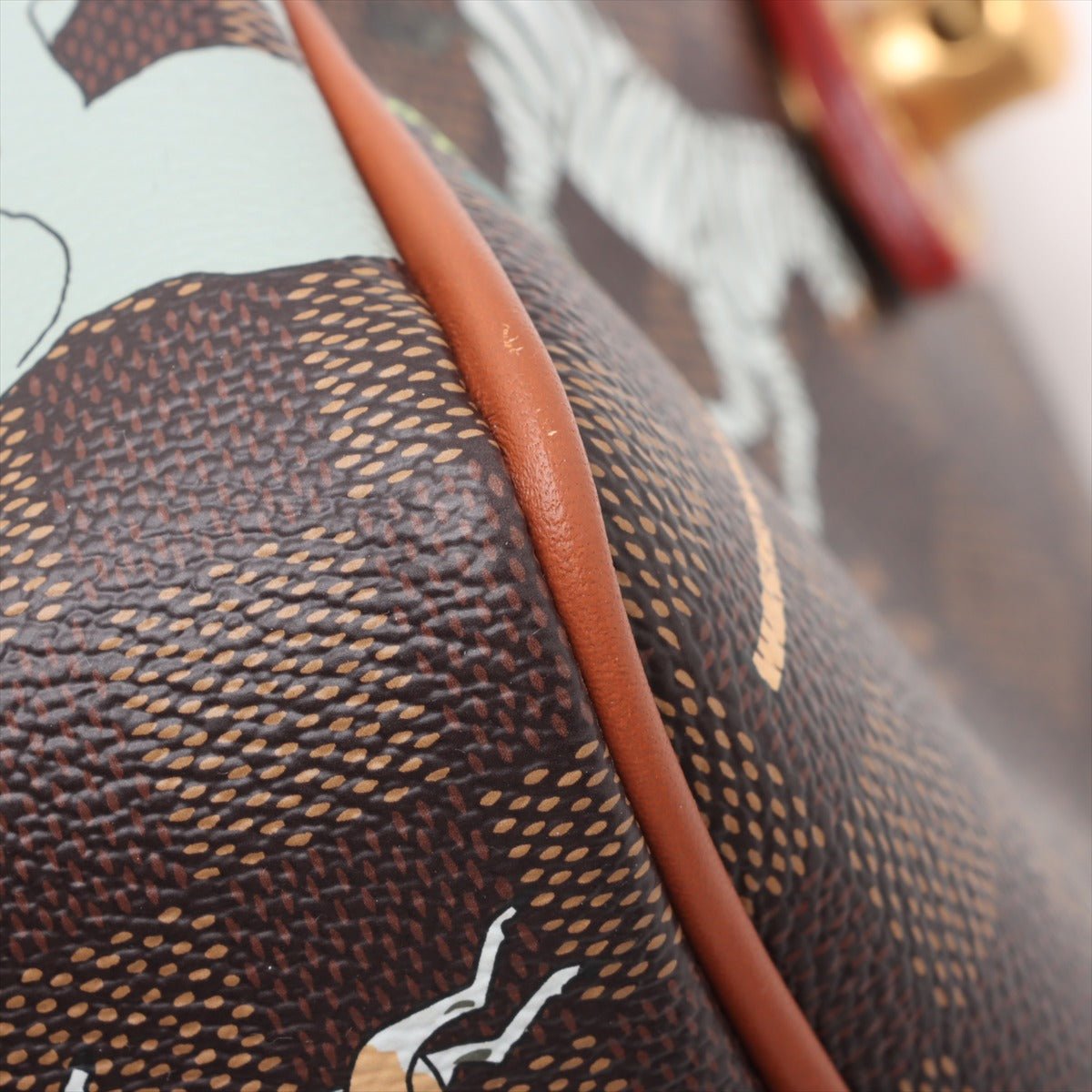 Second hand Louis Vuitton Speedy 25 Canvas Bandoulière The Darjeeling Limited Trunk Handbag Brown - Tabita Bags