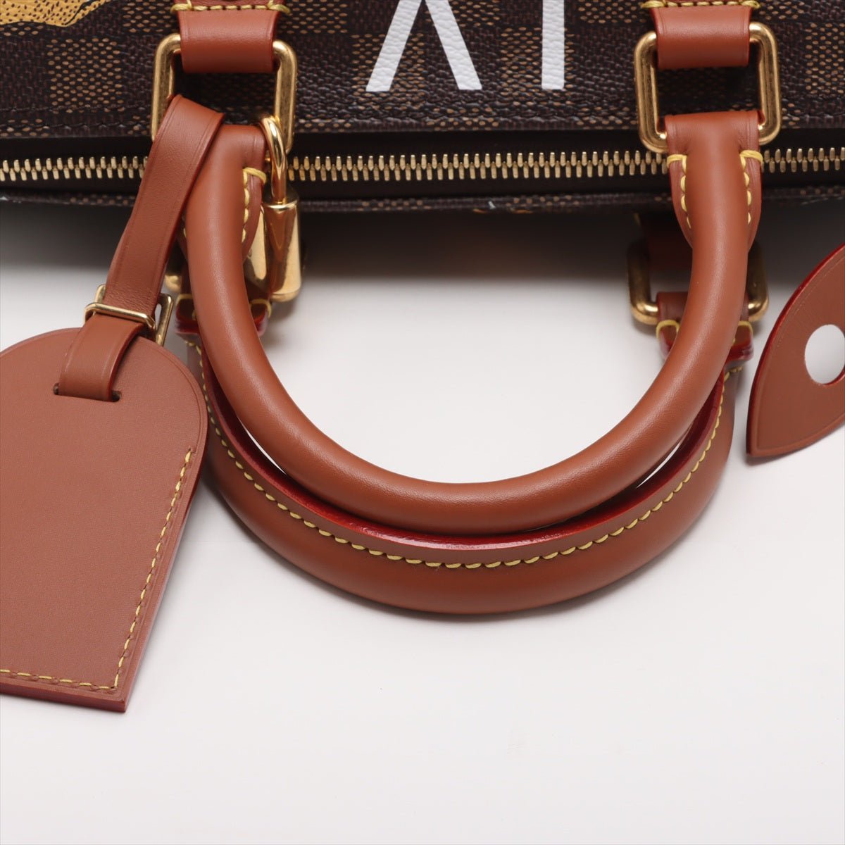 Second hand Louis Vuitton Speedy 25 Canvas Bandoulière The Darjeeling Limited Trunk Handbag Brown - Tabita Bags