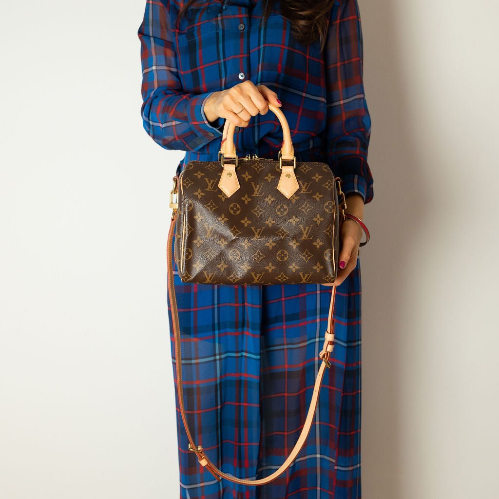Second hand Louis Vuitton Speedy 25 Canvas Bandoulière Trunk Handbag Monogram - Tabita Bags