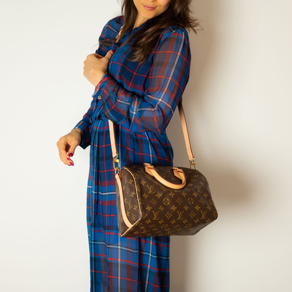 Second hand Louis Vuitton Speedy 25 Canvas Bandoulière Trunk Handbag Monogram - Tabita Bags