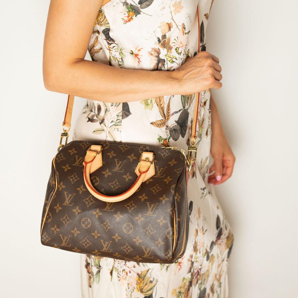 Second hand Louis Vuitton Speedy 25 Canvas Bandoulière Trunk Handbag Monogram - Tabita Bags