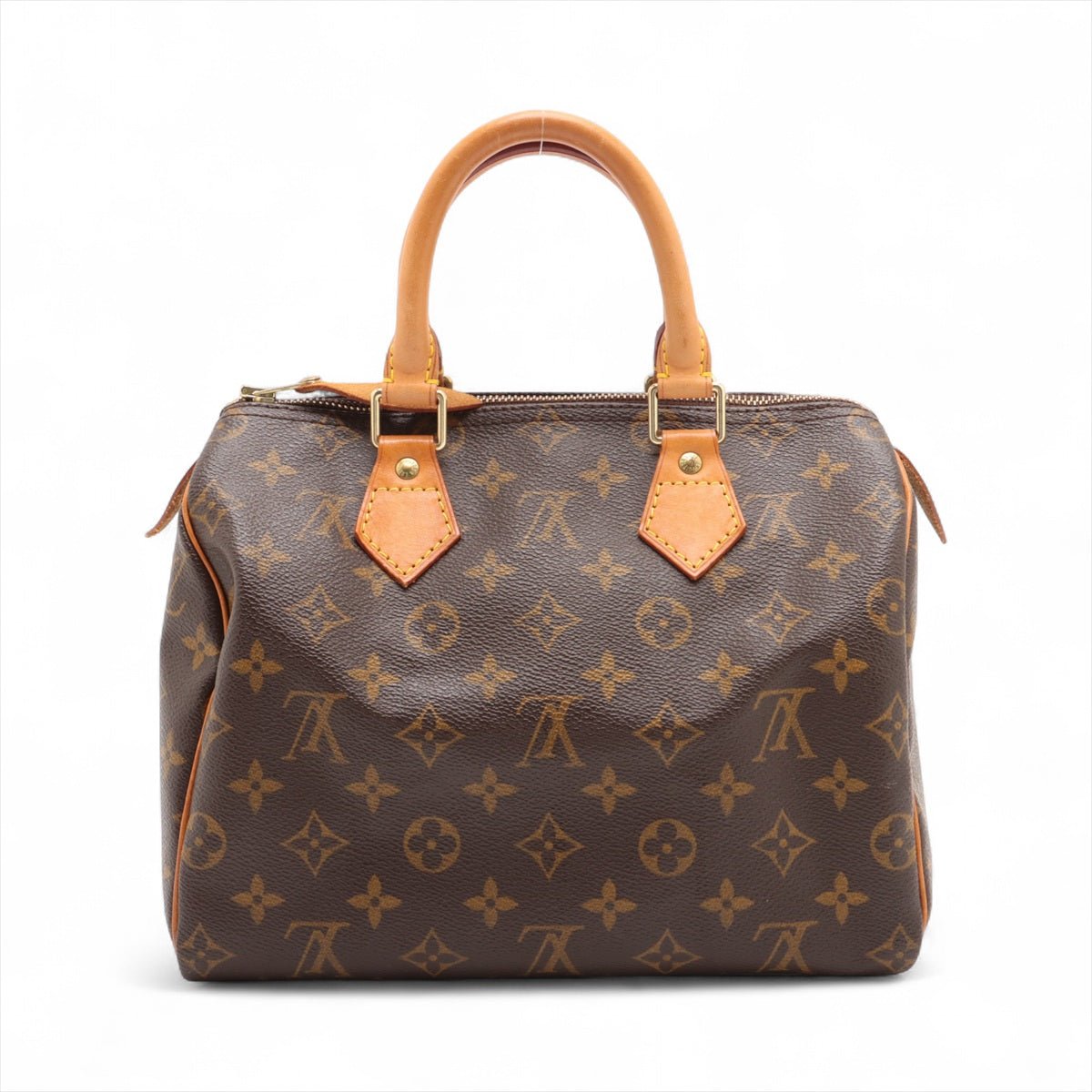 Second hand Louis Vuitton Speedy 25 Canvas Trunk Handbag Brown - Tabita Bags