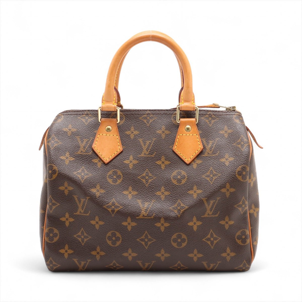 Second hand Louis Vuitton Speedy 25 Canvas Trunk Handbag Brown - Tabita Bags