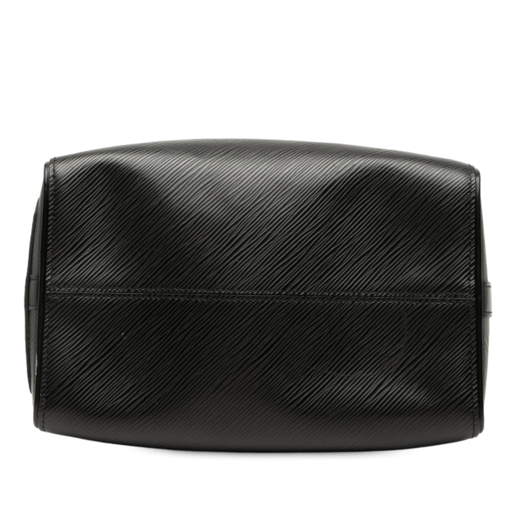 Second hand Louis Vuitton Speedy 25 Epi Leather Bandoulière Trunk Handbag Black - Tabita Bags