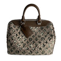 Second hand Louis Vuitton Speedy 30 Canvas Sequin Trunk Handbag Brown - Tabita Bags