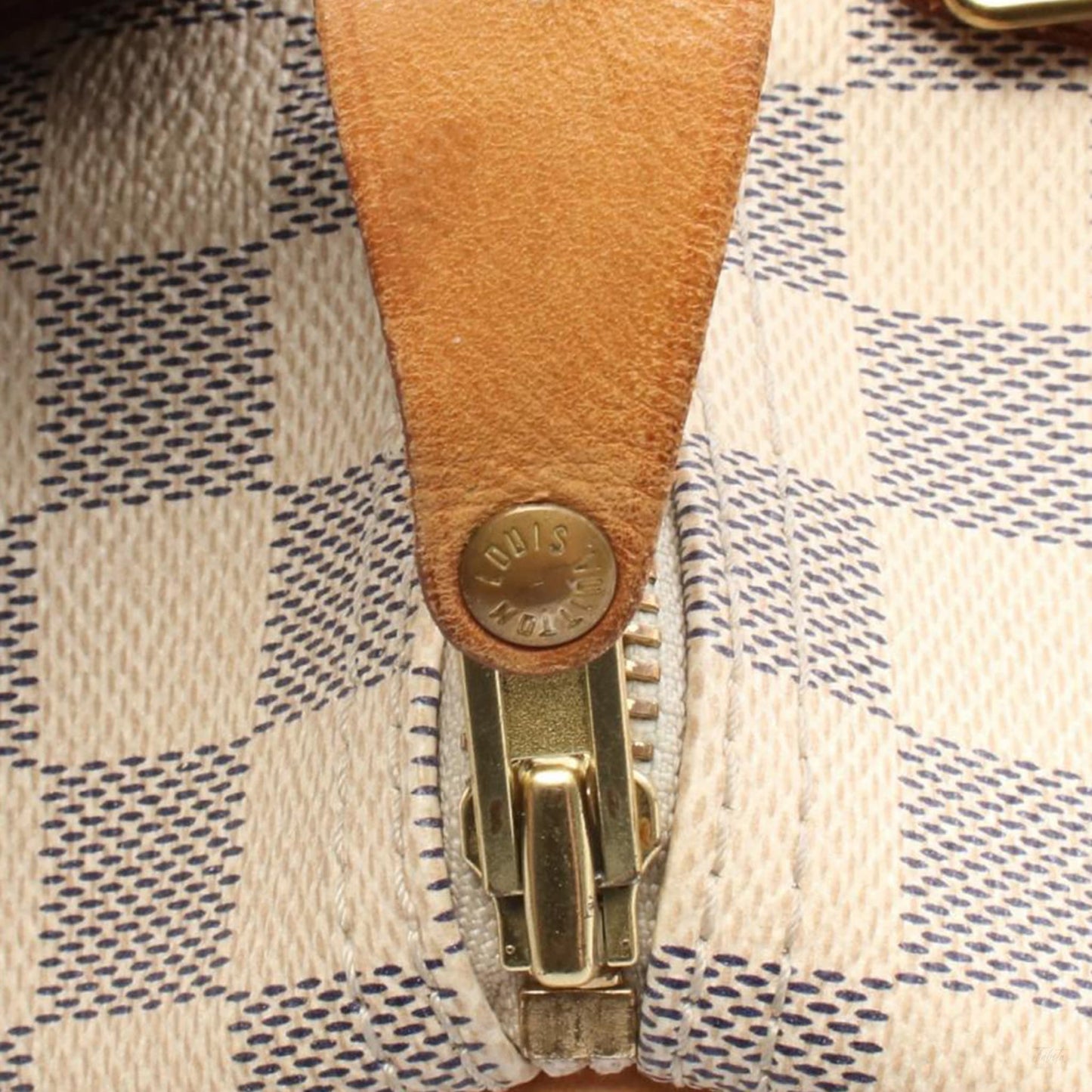 Second hand Louis Vuitton Speedy 30 Canvas Trunk Crossbody Damier Azur - Tabita Bags