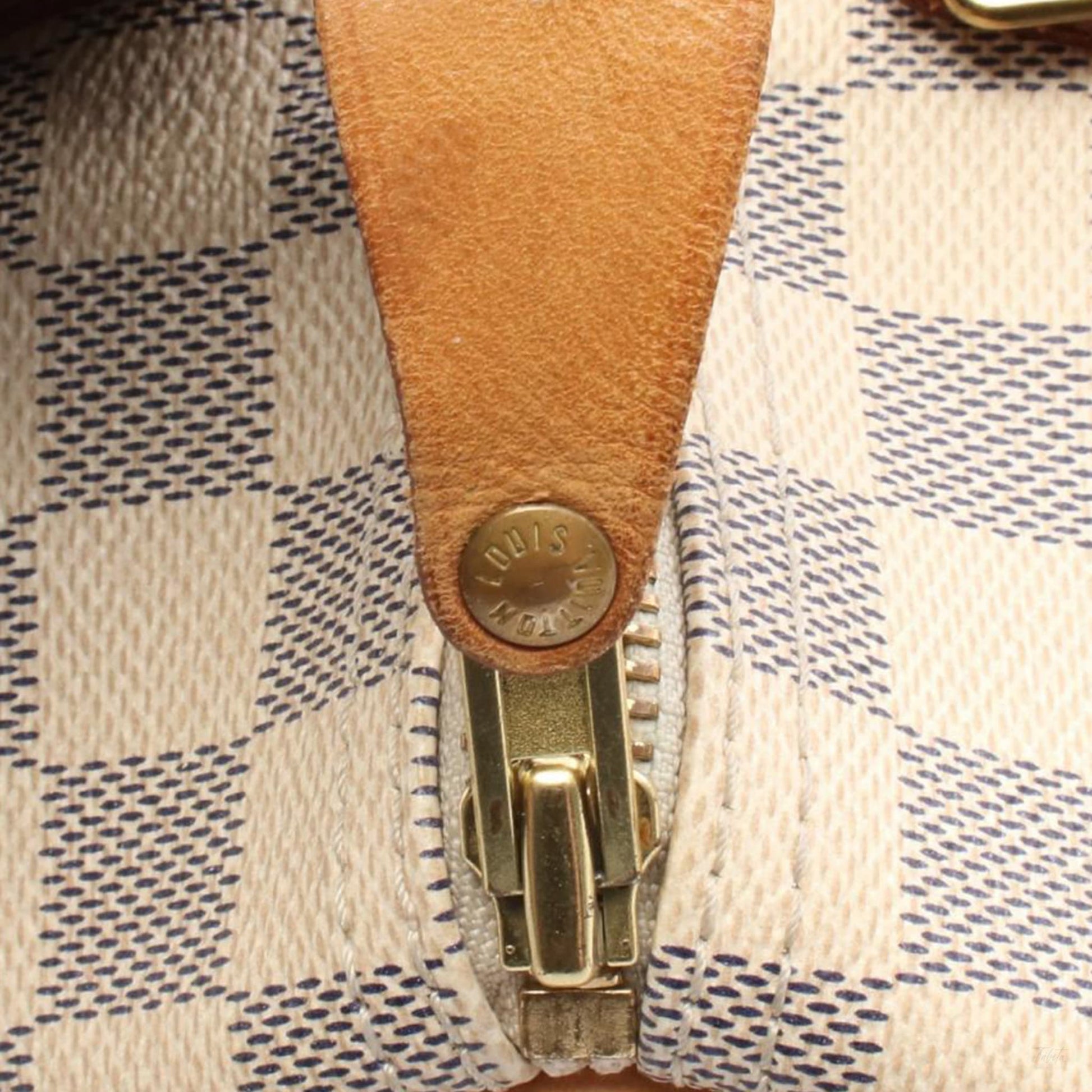 Second hand Louis Vuitton Speedy 30 Canvas Trunk Crossbody Damier Azur - Tabita Bags