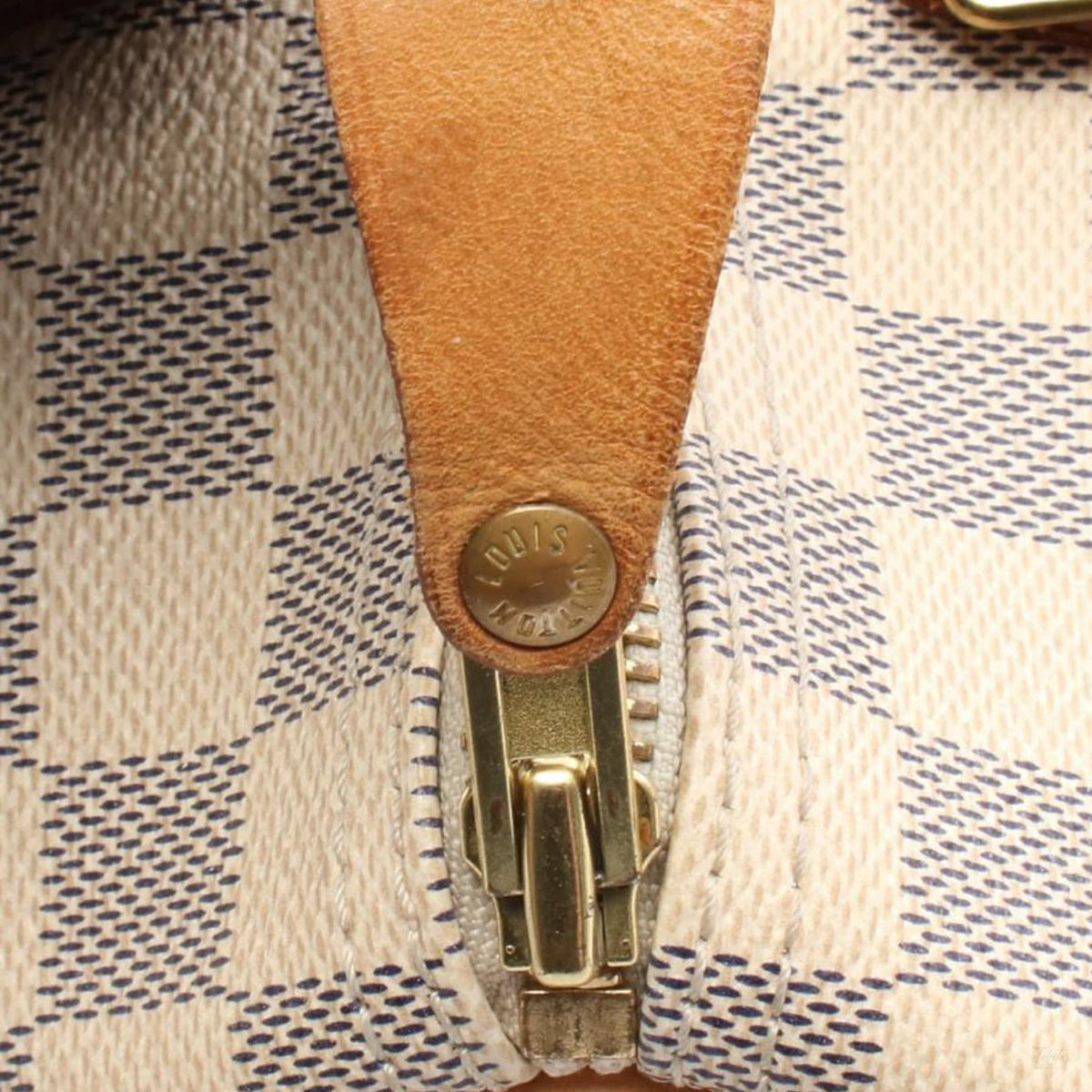 Second hand Louis Vuitton Speedy 30 Canvas Trunk Crossbody Damier Azur - Tabita Bags