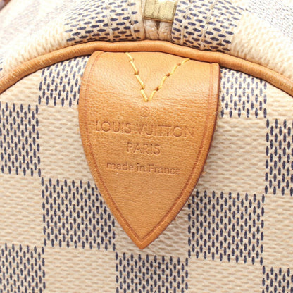 Second hand Louis Vuitton Speedy 30 Canvas Trunk Crossbody Damier Azur - Tabita Bags