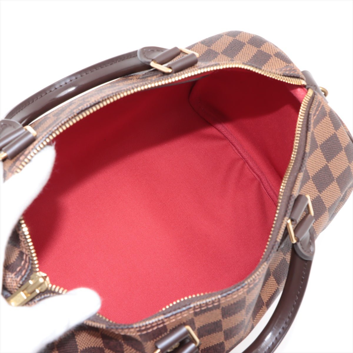 Second hand Louis Vuitton Speedy 30 Canvas Trunk Crossbody Damier Ebene - Tabita Bags