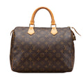 Second hand Louis Vuitton Speedy 30 Canvas Vintage Trunk Handbag Brown - Tabita Bags
