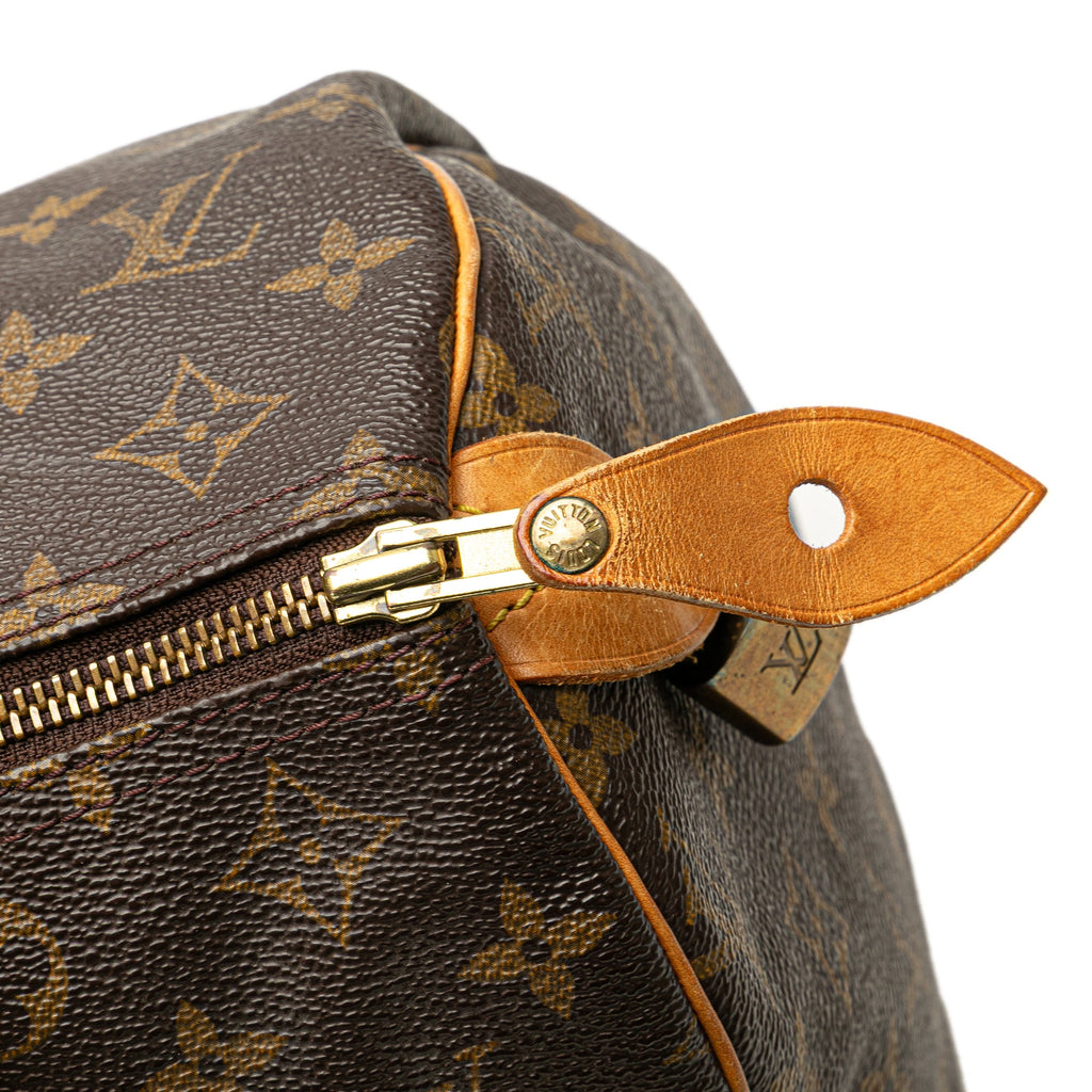 Second hand Louis Vuitton Speedy 30 Canvas Vintage Trunk Handbag Brown - Tabita Bags