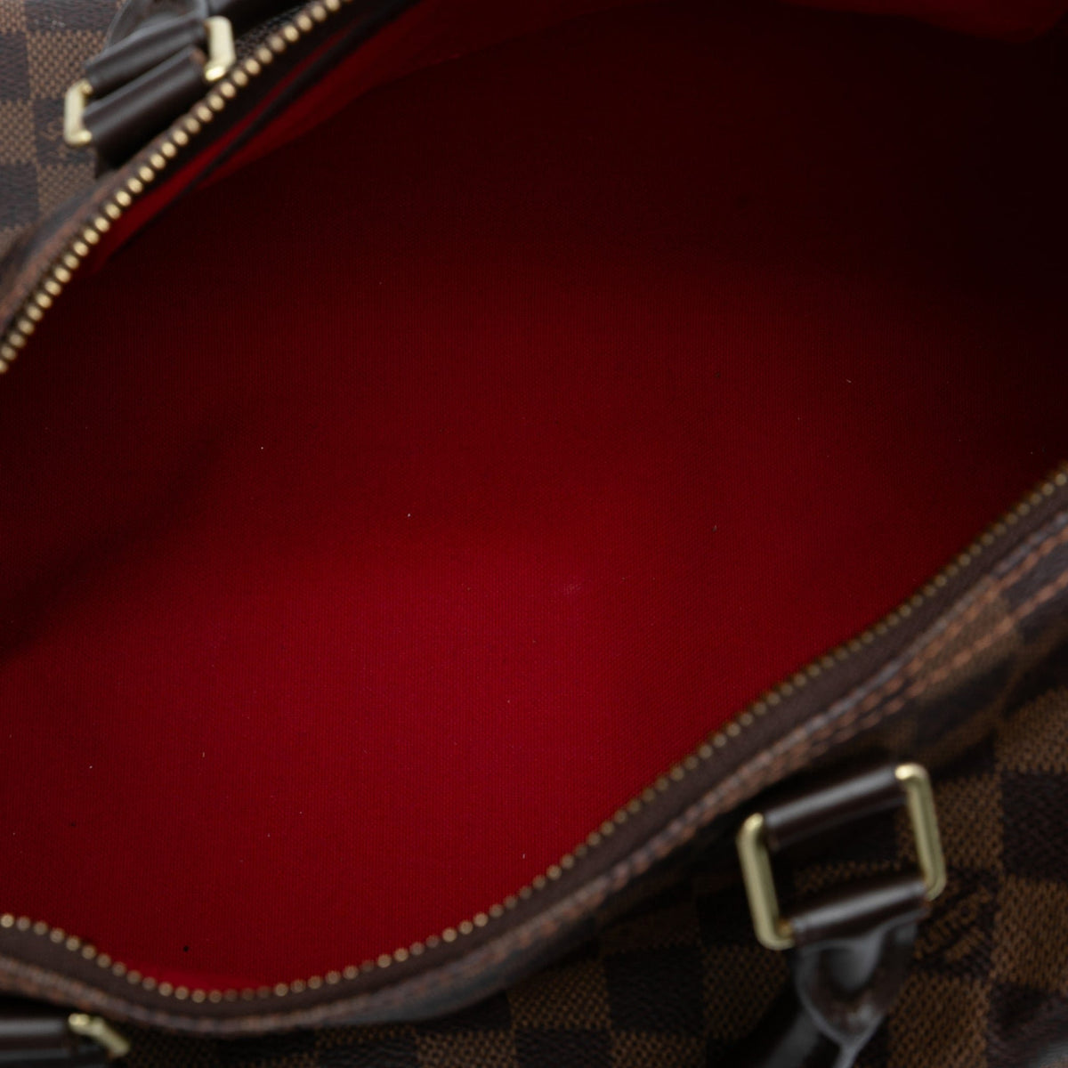 Second hand Louis Vuitton Speedy 30 Canvas Vintage Trunk Handbag Damier Ebene - Tabita Bags