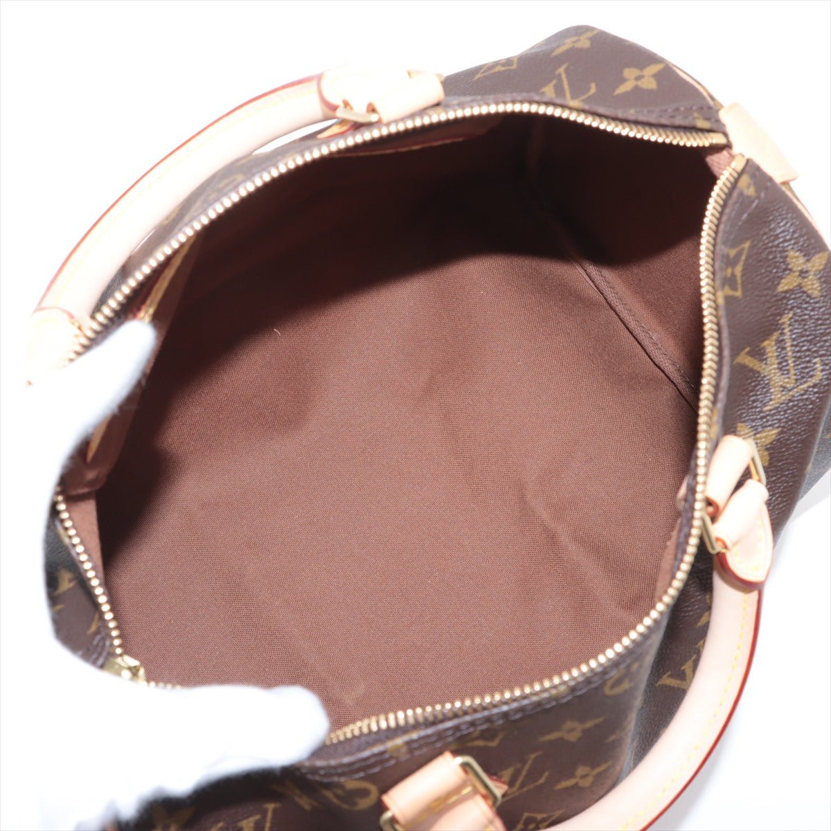 Second hand Louis Vuitton Speedy 30 Canvas Vintage Trunk Handbag Monogram - Tabita Bags