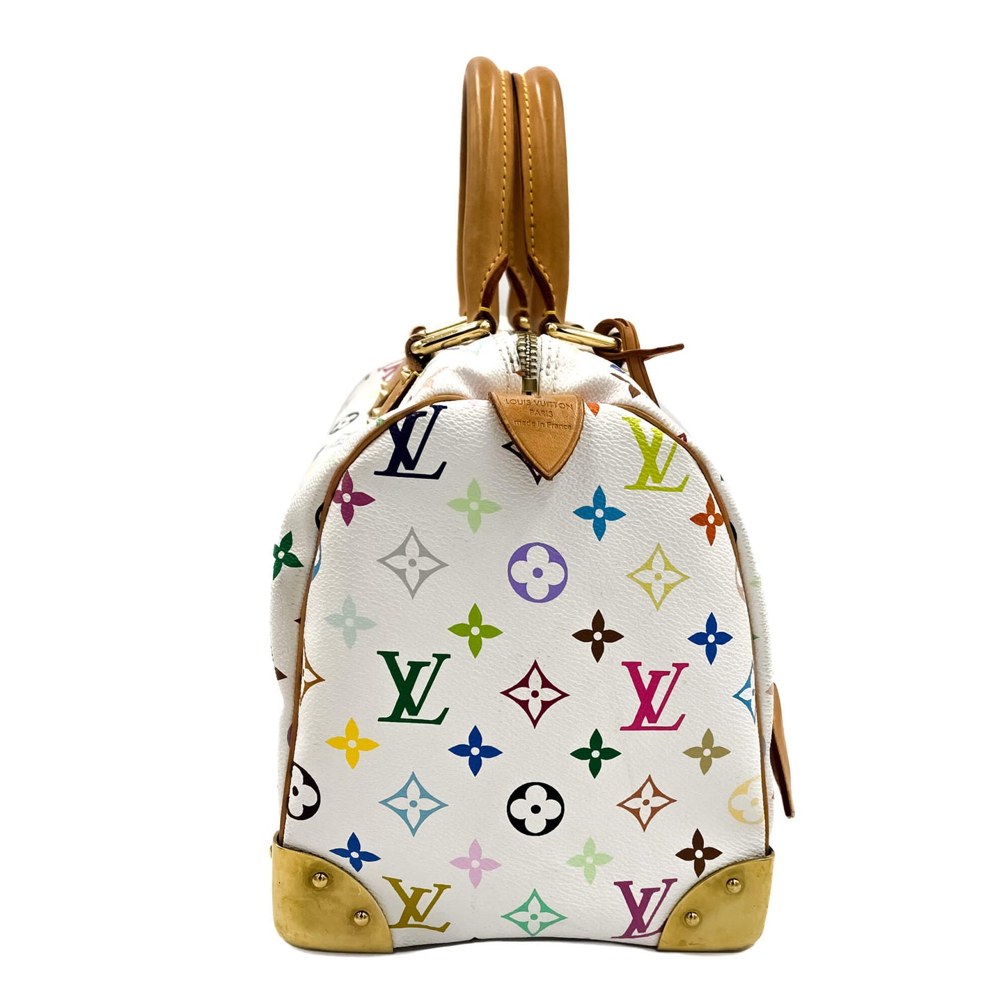 Second hand Louis Vuitton Speedy 30 Murakami Multicolor Canvas 2-Ways Trunk Bag Monogram - Tabita Bags