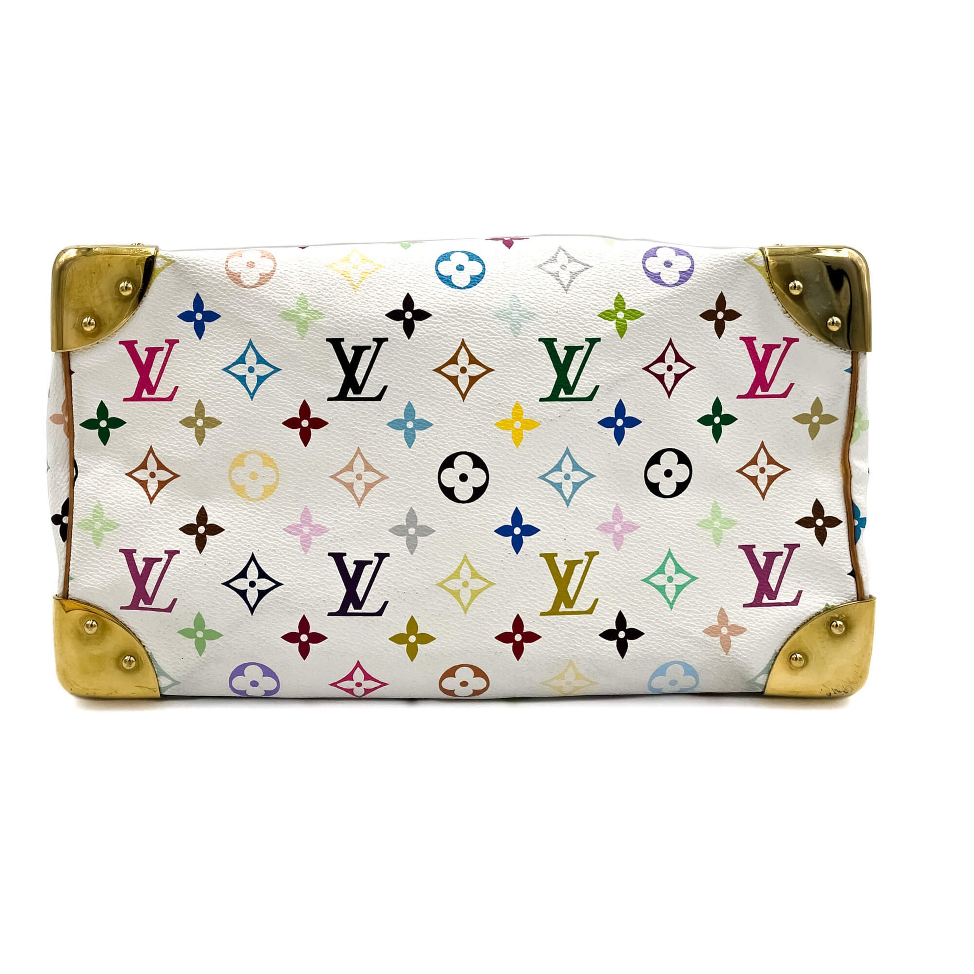 Second hand Louis Vuitton Speedy 30 Murakami Multicolor Canvas 2-Ways Trunk Bag Monogram - Tabita Bags