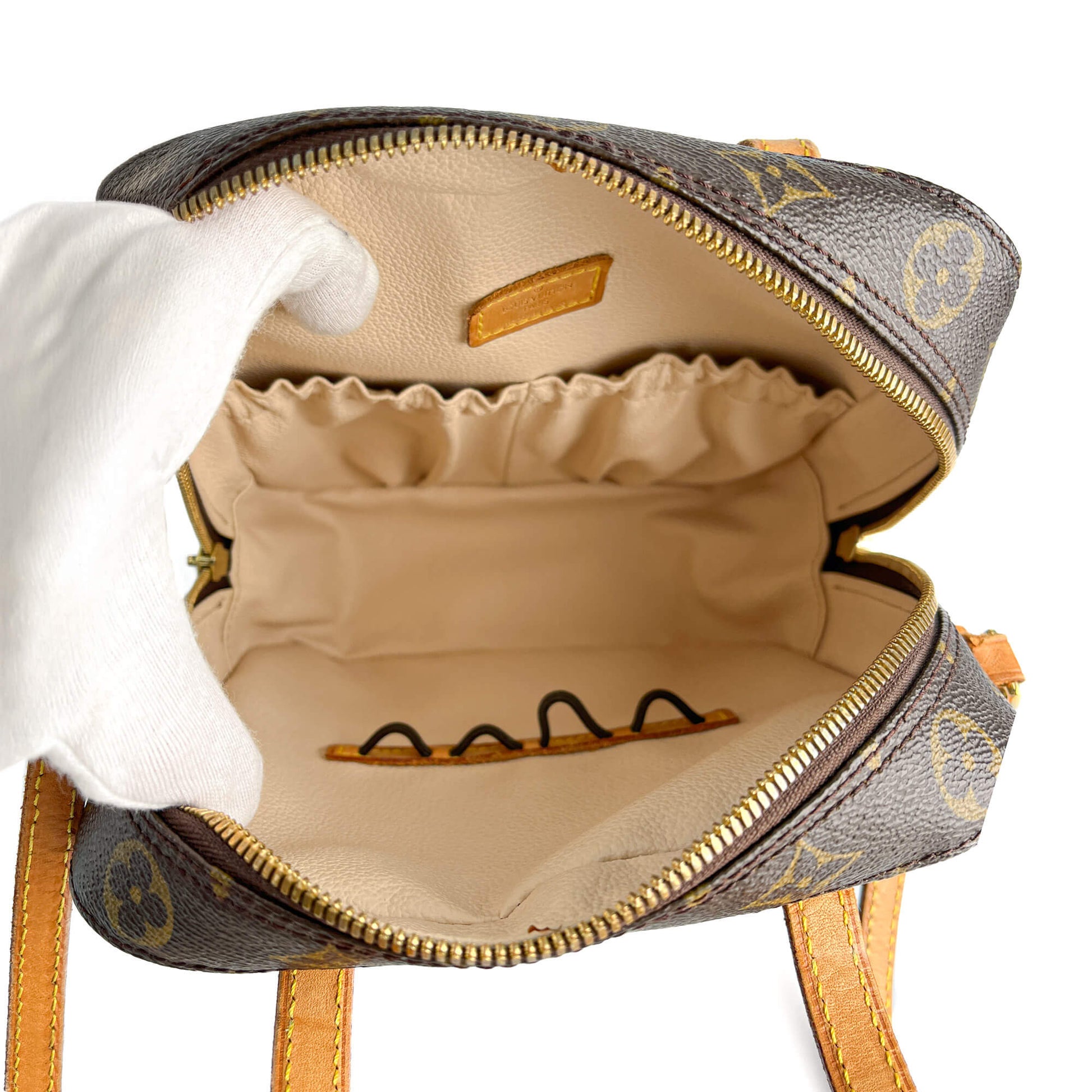 Second hand Louis Vuitton Spontini PM Canvas Satchel Handbag Monogram - Tabita Bags