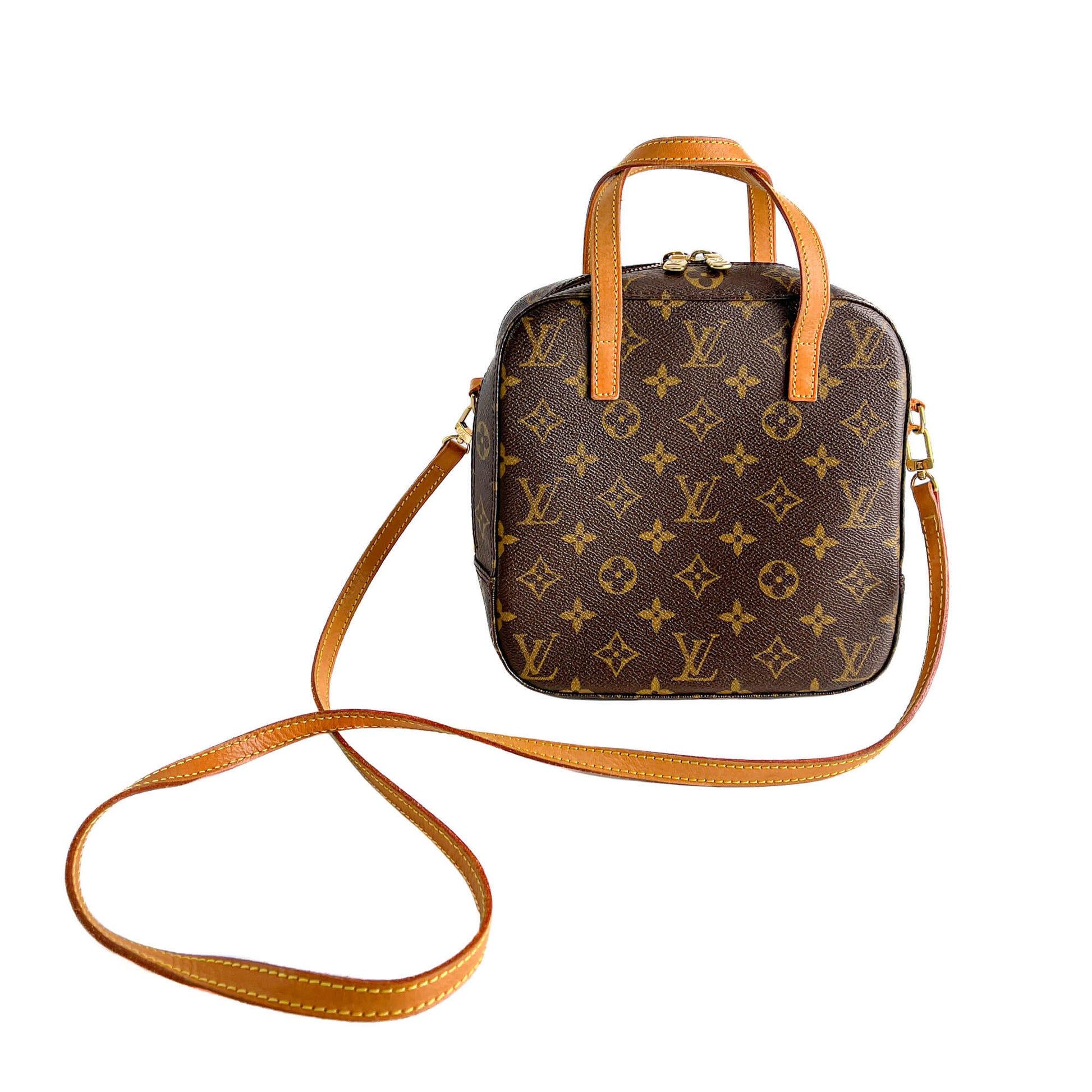 Second hand Louis Vuitton Spontini PM Canvas Satchel Handbag Monogram - Tabita Bags