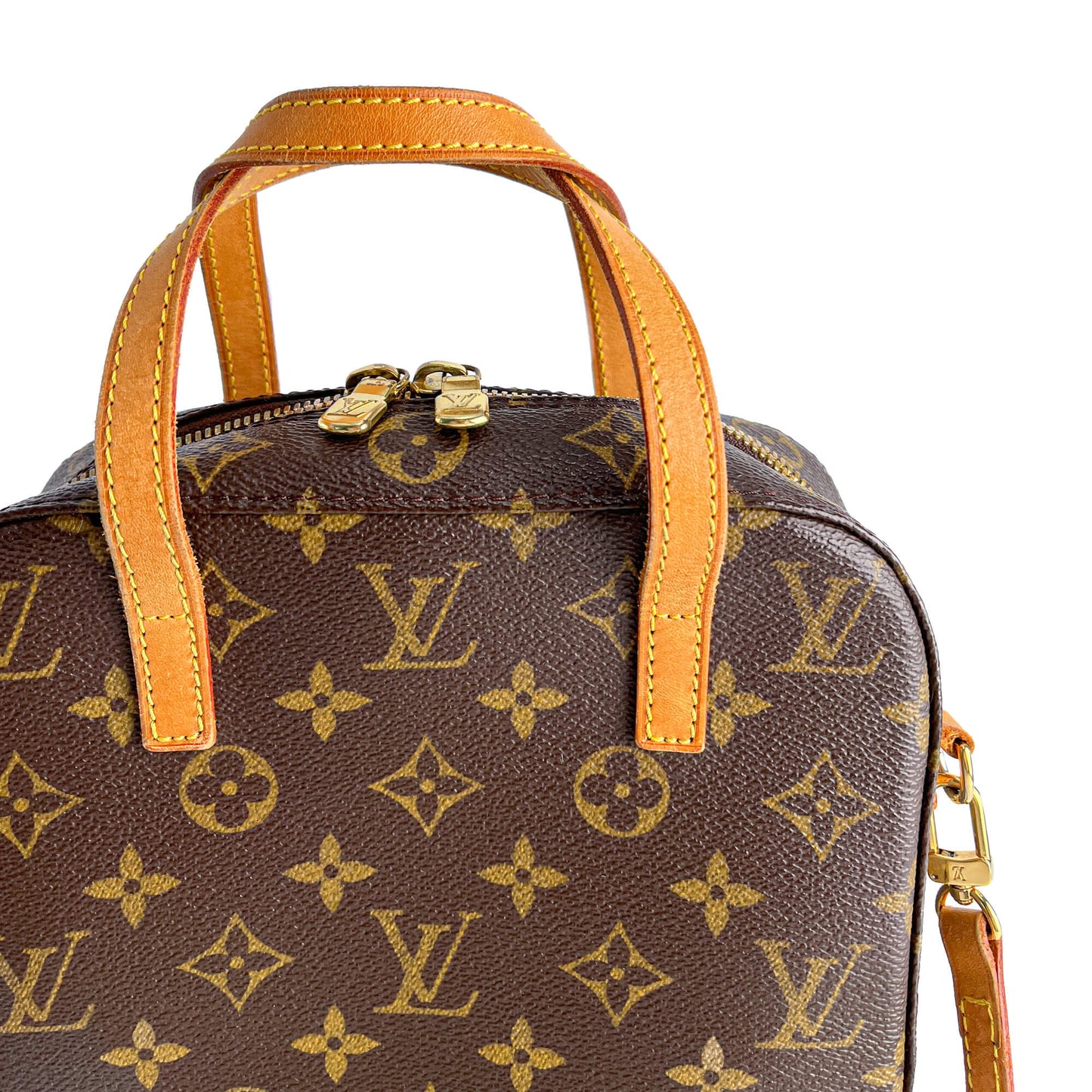 Second hand Louis Vuitton Spontini PM Canvas Satchel Handbag Monogram - Tabita Bags
