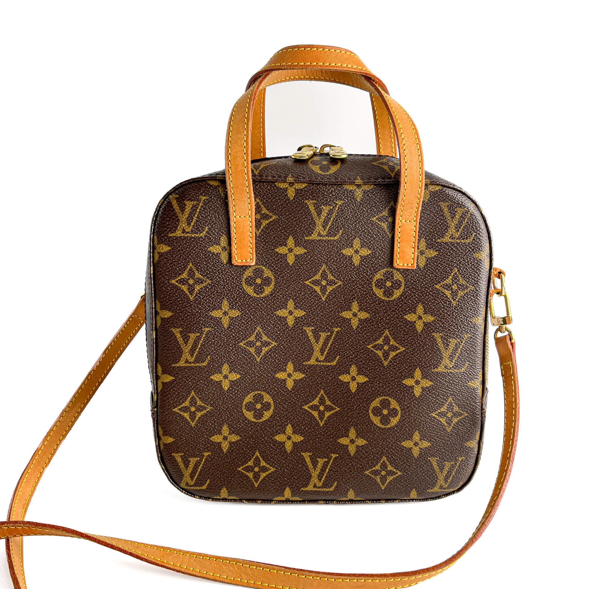 Second hand Louis Vuitton Spontini PM Canvas Satchel Handbag Monogram - Tabita Bags