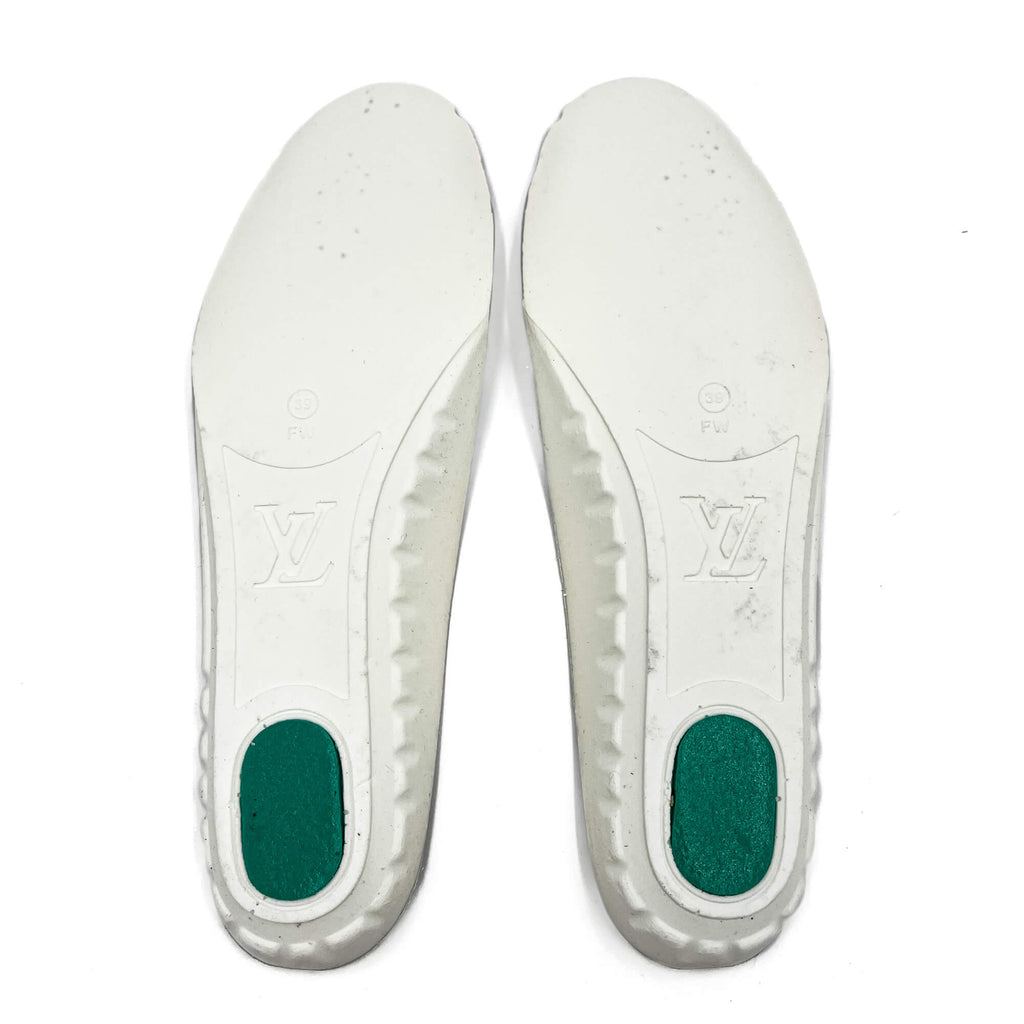 Second hand Louis Vuitton Time out Leather Sneakers With Socks 39 Monogram - Tabita Bags