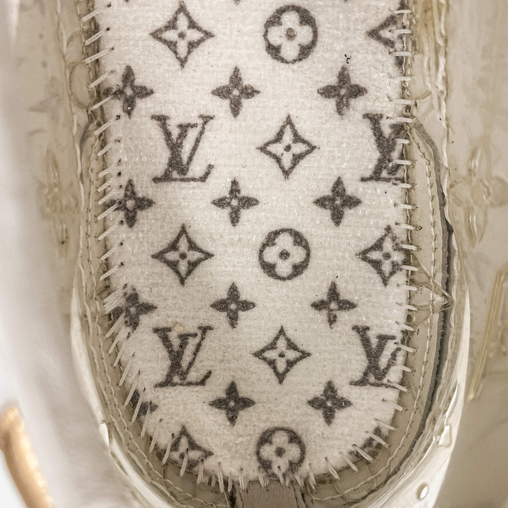 Second hand Louis Vuitton Time out Leather Sneakers With Socks 39 Monogram - Tabita Bags