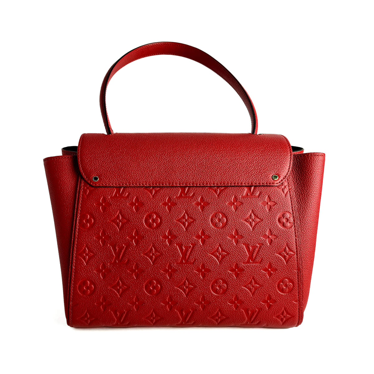 Second hand Louis Vuitton Trocadero Empreinte Leather Flap Shoulder Bag Red - Tabita Bags