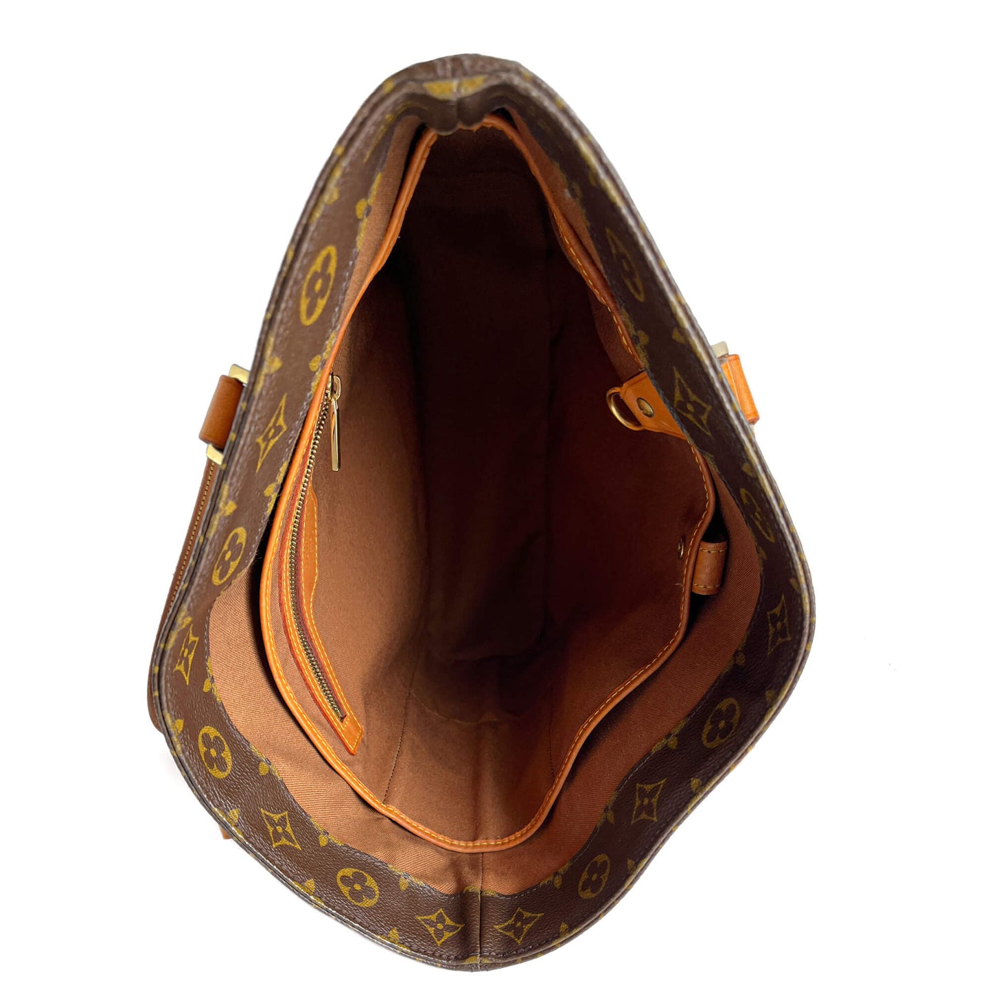 Second hand Louis Vuitton Vavin GM Canvas Tote Handbag Brown - Tabita Bags