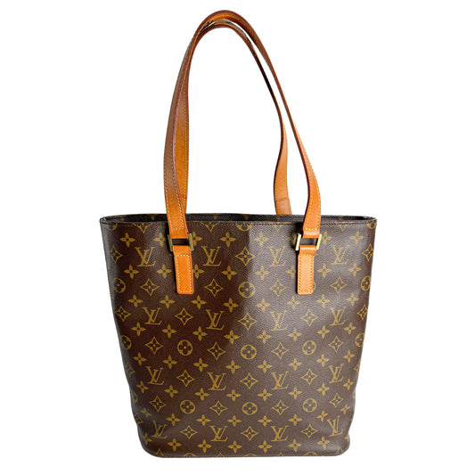 Second hand Louis Vuitton Vavin GM Canvas Tote Handbag Brown - Tabita Bags