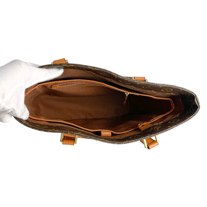 Second hand Louis Vuitton Vavin GM Canvas Tote Handbag Brown - Tabita Bags