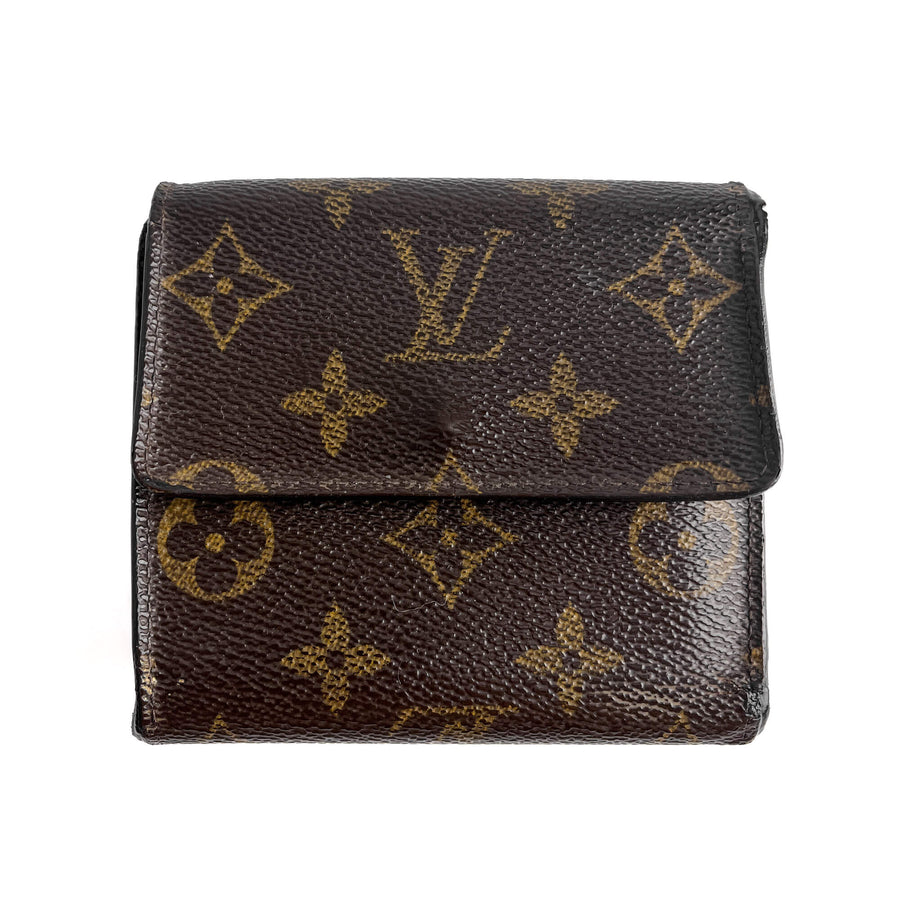 Second hand Louis Vuitton Vintage Canvas Folding Wallet Monogram - Tabita Bags