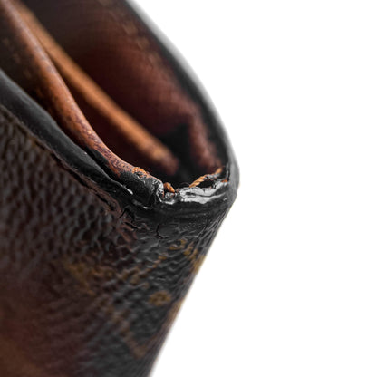 Second hand Louis Vuitton Vintage Canvas Folding Wallet Monogram - Tabita Bags