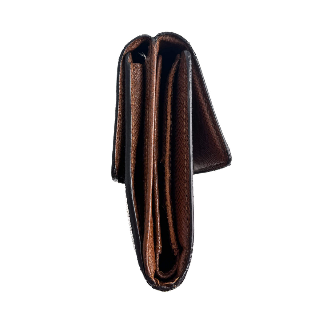 Second hand Louis Vuitton Vintage Canvas Folding Wallet Monogram - Tabita Bags