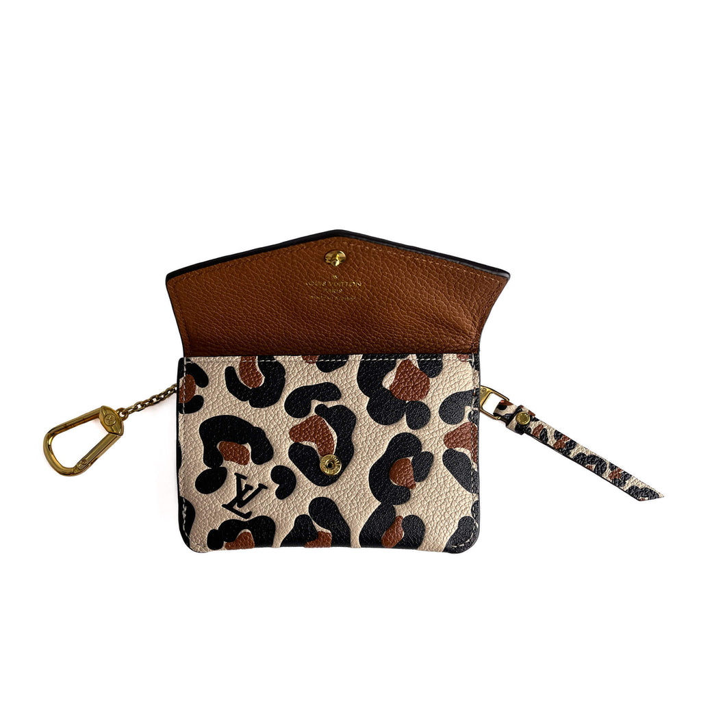 Second hand Louis Vuitton Wild at Heart Leather Wallet Brown - Tabita Bags