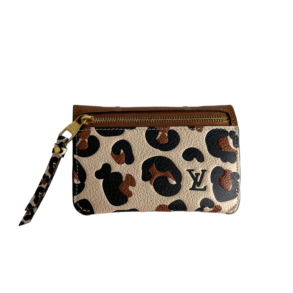 Second hand Louis Vuitton Wild at Heart Leather Wallet Brown - Tabita Bags