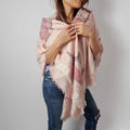 Second hand Louis Vuitton Wool & Silk Foulard Pink - Tabita Bags