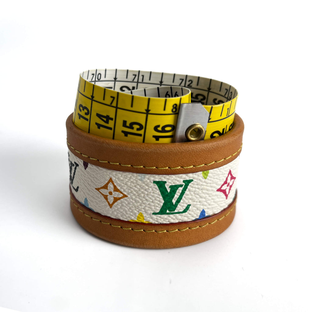 Second hand Louis Vuitton Wrap Murakami Multicolor Leather Bracelet Size S - Tabita Bags