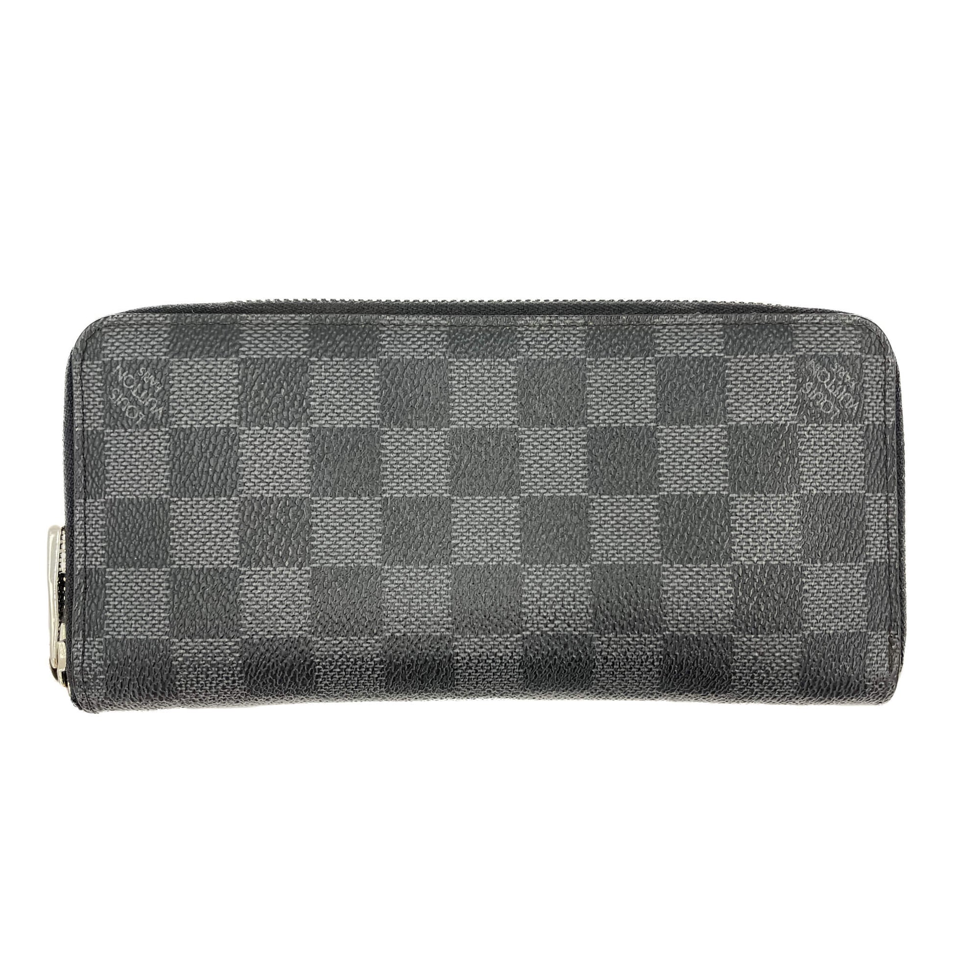 Second hand Louis Vuitton Zippy Canvas Vertical long Wallet Damier Graphite - Tabita Bags