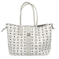 Second hand MCM Reversible Liz Large Visetos Canvas Shopper Shoulder Bag Black & White - Tabita Bags