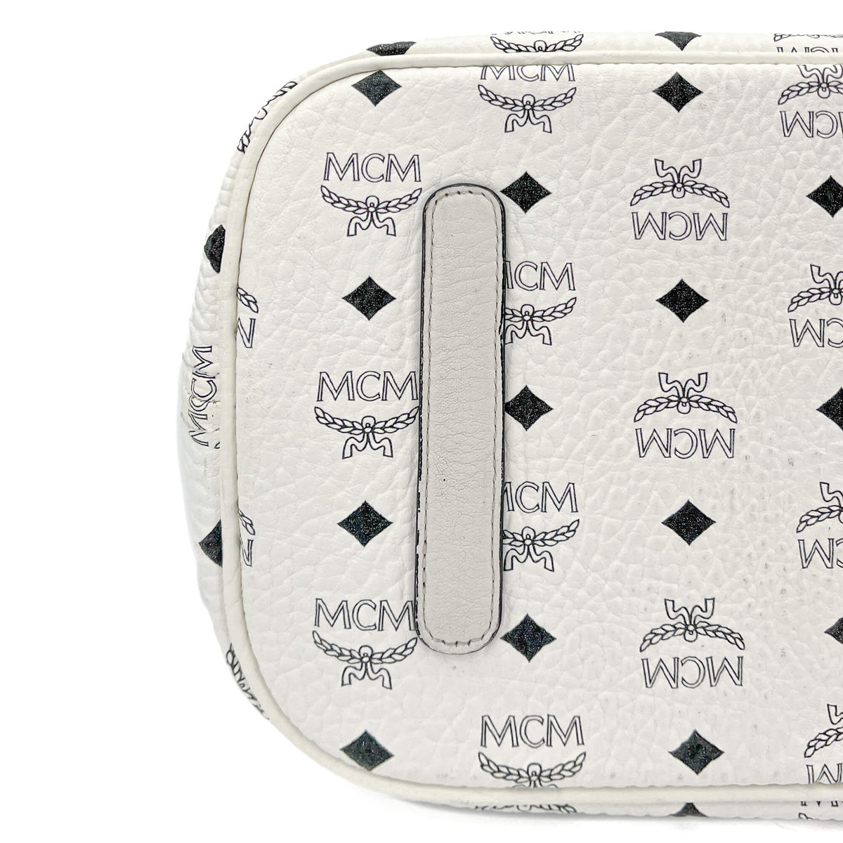 Second hand MCM Reversible Liz Large Visetos Canvas Shopper Shoulder Bag Black & White - Tabita Bags