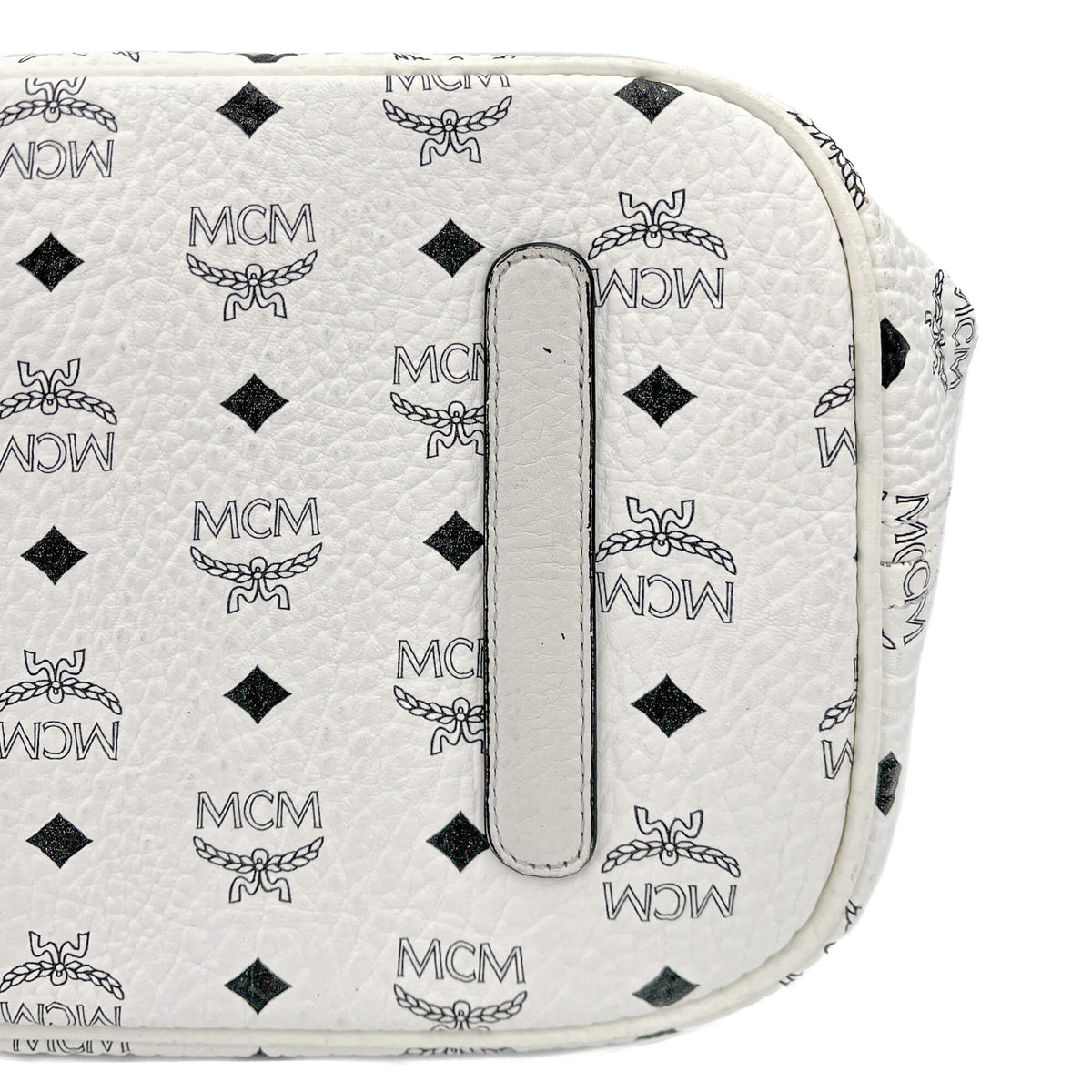 Second hand MCM Reversible Liz Large Visetos Canvas Shopper Shoulder Bag Black & White - Tabita Bags