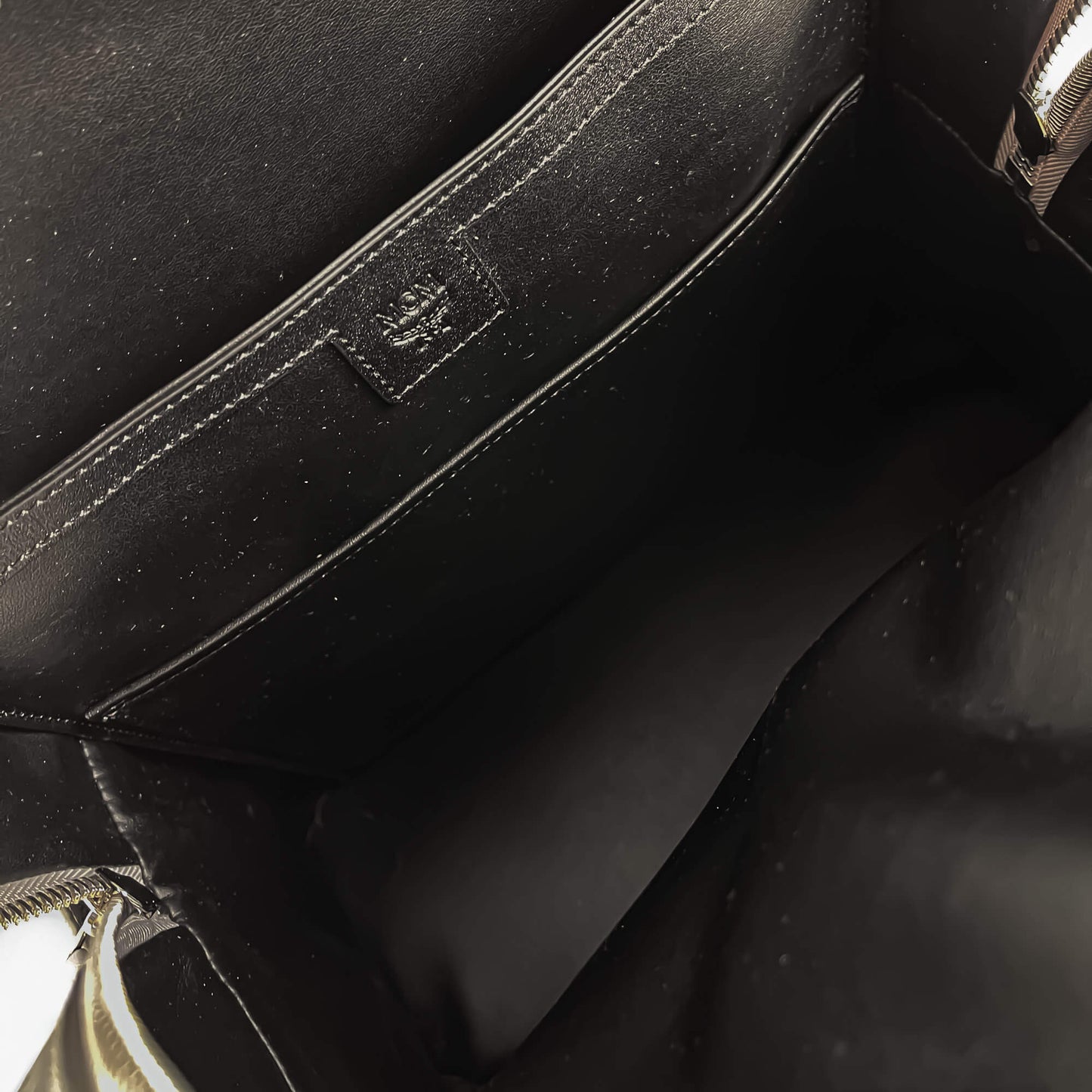 Second hand MCM Stark Medium Visetos Canvas Backpack Metallic - Tabita Bags