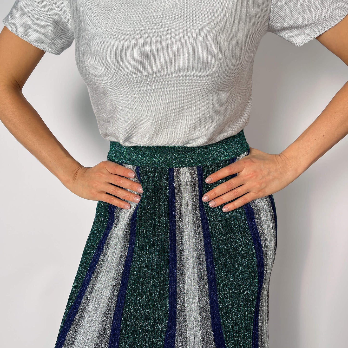 Second hand Missoni Lurex Fabric Skirt 36 Metallic - Tabita Bags