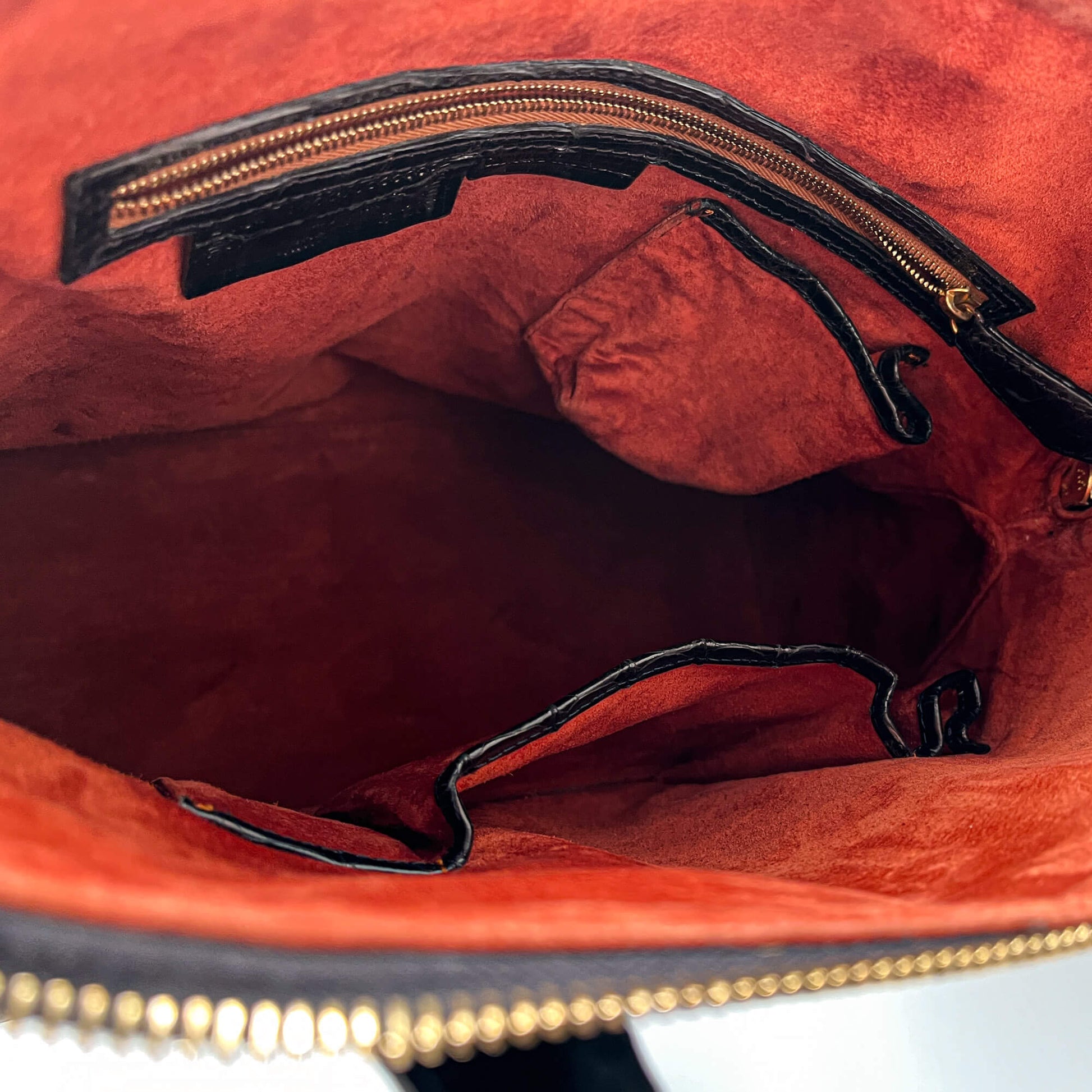 Second hand Nancy Gonzales Top - handle Exotic Leather Handbag Black - Tabita Bags