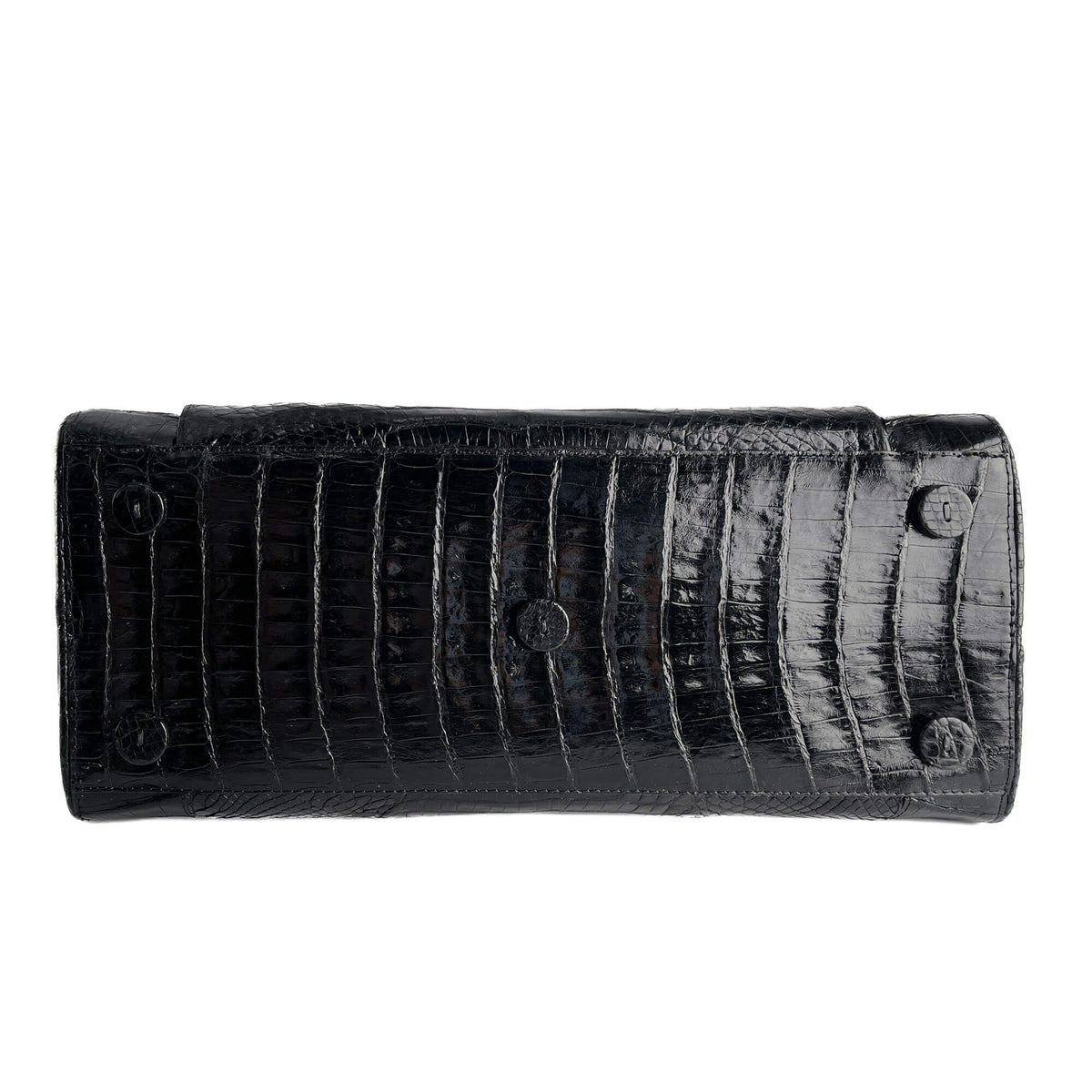 Second hand Nancy Gonzales Top - handle Exotic Leather Handbag Black - Tabita Bags