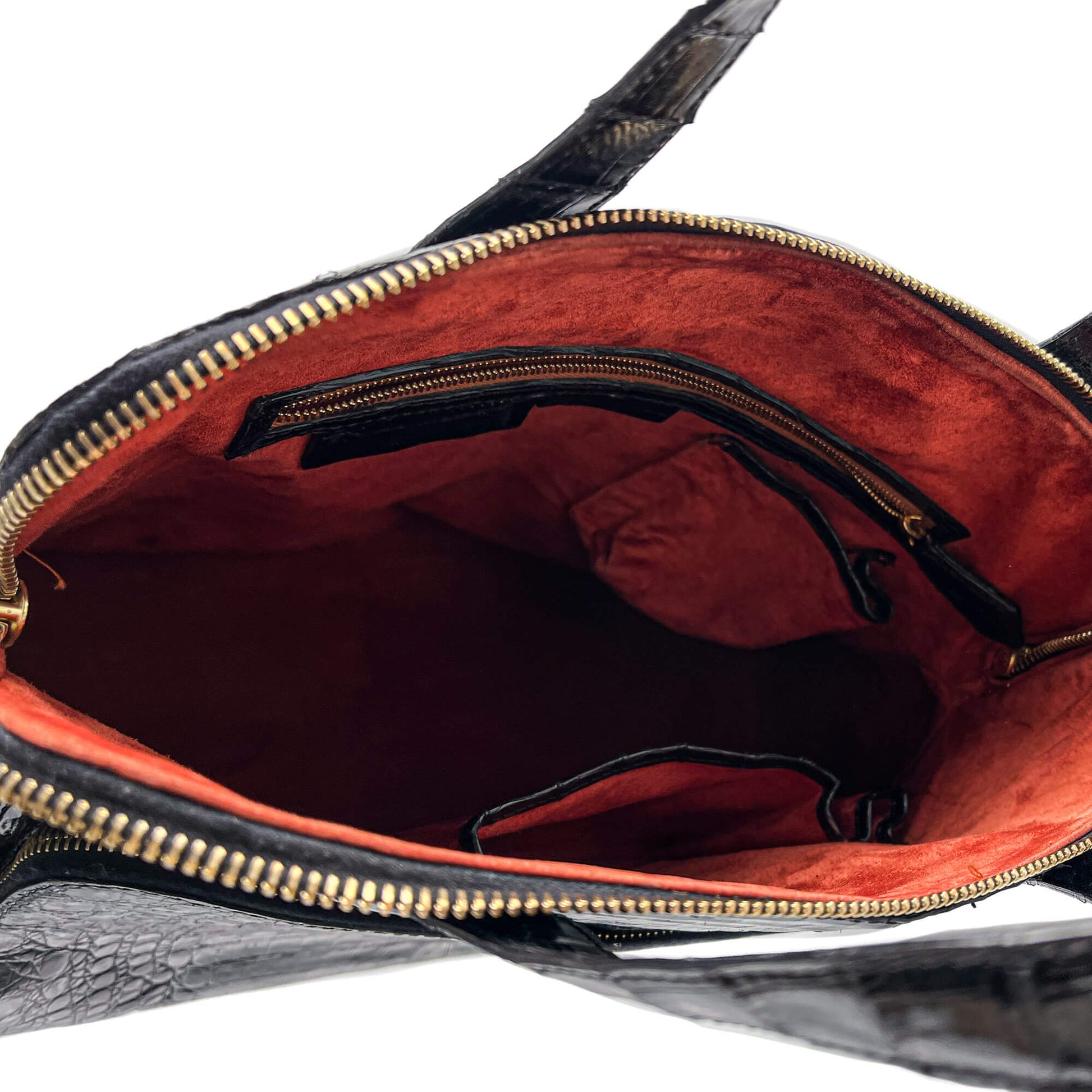 Second hand Nancy Gonzales Top - handle Exotic Leather Handbag Black - Tabita Bags