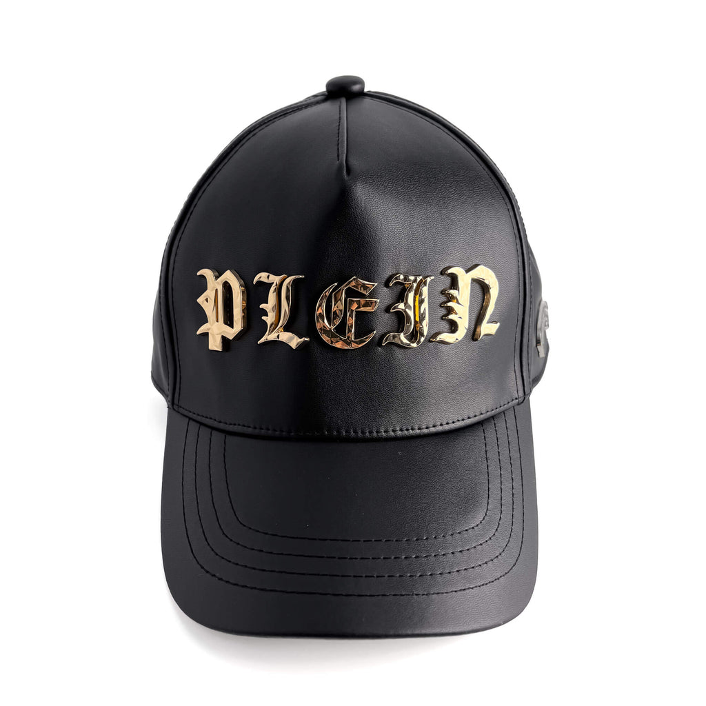 Second hand Philipp Plein Gothic Micro Polyurethane Fabric Baseball Cap 62 Black - Tabita Bags