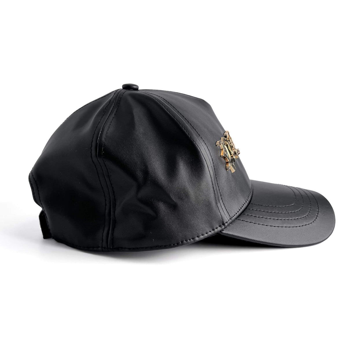 Second hand Philipp Plein Gothic Micro Polyurethane Fabric Baseball Cap 62 Black - Tabita Bags