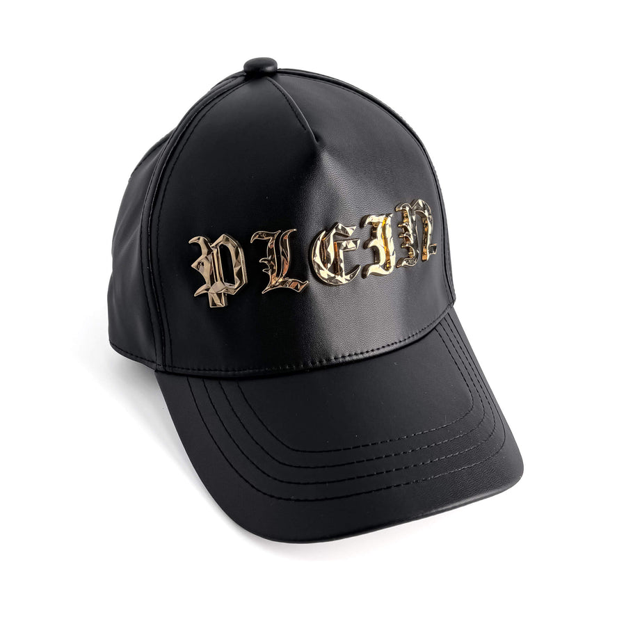 Second hand Philipp Plein Gothic Micro Polyurethane Fabric Baseball Cap 62 Black - Tabita Bags