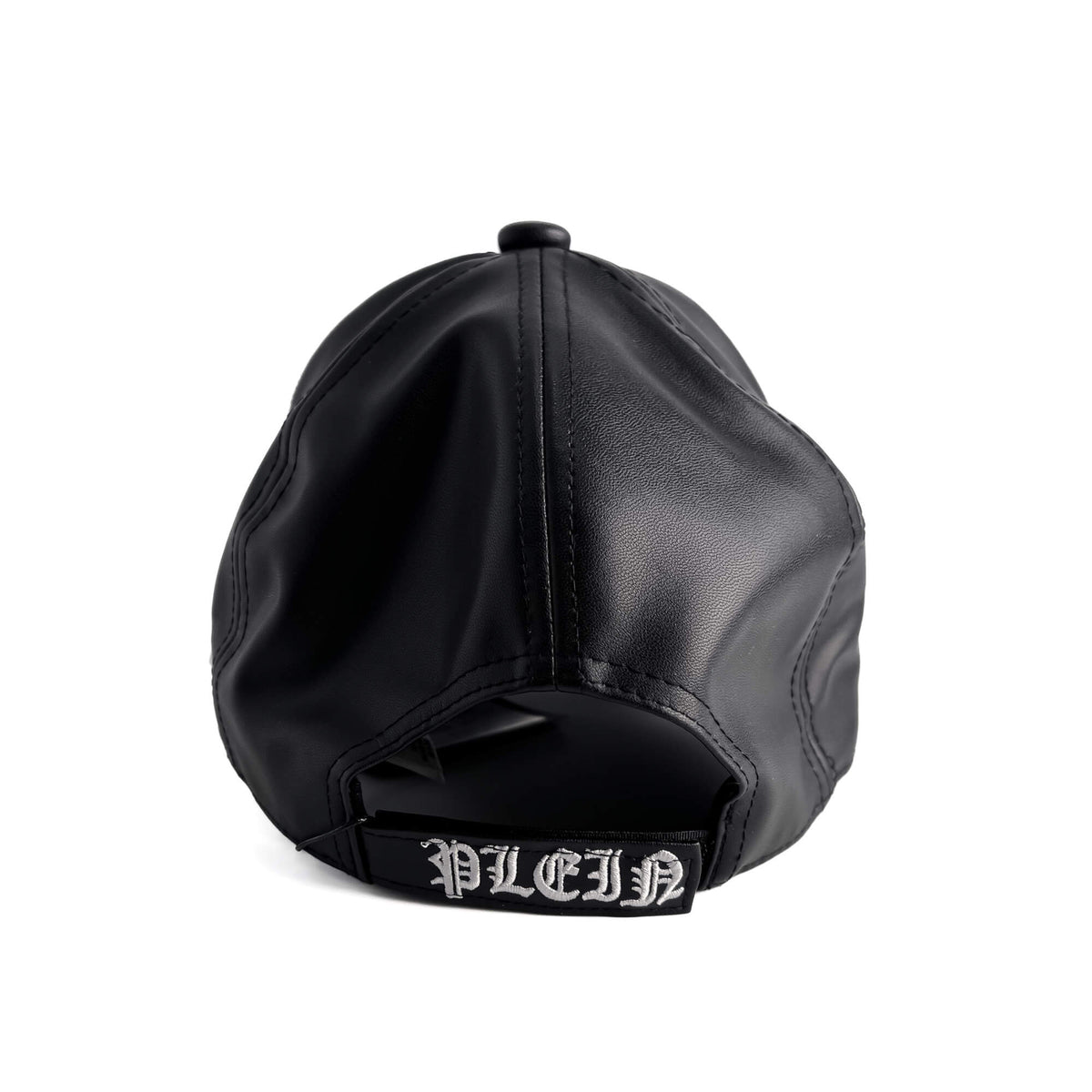 Second hand Philipp Plein Gothic Micro Polyurethane Fabric Baseball Cap 62 Black - Tabita Bags